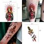 Imarisha Temporary Tattoos for Women Men Adults - Vintage Old School Design Body Arm Hand Temporary Semi-Permanent Tattoos Stickers 13 Sheets | Skin Safe | Waterproof | Removable