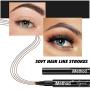 Microblading Eyebrow Pen - Eyebrow Tattoo Pen by iMethod, Creates Natural Looking Eyebrows Effortlessly and Stays on All Day, Dark Brown