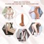 Movitip Realistic Dildo Flexible Dildo Fake Penis Ultra-Soft Dildo for Beginner, FDA Approved Dildo with Strong Suction Cup, Adult Sex Female Massage for Vaginal Anal G-spot Play(7.6 Inches)