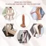 Movitip Realistic Dildo Flexible Dildo Fake Penis Ultra-Soft Dildo for Beginner, FDA Approved Dildo with Strong Suction Cup, Adult Sex Female Massage for Vaginal Anal G-spot Play(7.6 Inches)