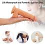 Realistic Dildo Vibrators, Proxoxo Lifelike Waterproof Penis, Silicone 20 Frequency G spot Vibrator with Suction Cup for Women Hands-Free, Wireless Remote Control Adult Sex Toy for Vaginal Anal Play