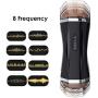 Yikiop 2-in-1 Male Aír-cräft Cup Intelligent Aír-cräft Cup USB Rechargeable Handsfree Auto Suck Oral Cup Induced Deep Throat Automatic Sucking Men Deluxe Toy Warm Cup - Training Sleeve