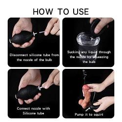 Relax Toy 7.28 inch Lifelike Silicone Massager Squirting Liquid Soft-Ďîldɔ with Strong Suction Cup Hands-Free Squirting Toy for Women