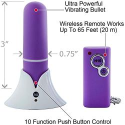 Sensuelle Rechargeable Wireless Remote Control 10 Function Bullet