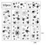 Halloween Tattoos Face Spiders and Spider Net Temporary Tattoos Shoulder Arm Body Stickers for Kids adults Women Girls and Boys (10 sheets) Halloween Tattoos Face Spiders and Spider Net Temporary Tattoos Shoulder Arm Body Stickers for Kids adults Women Girls and Boys (10 sheets)