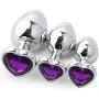 Waterproof Adult Sex Toys 3Pc Heart Butt Plug Shaped Base with Jewelry Birth Stone Butt-Anal-Play Heart Jewel Anal Plug Butt Plug Sex Games (Blue) (Purple) Waterproof Adult Sex Toys 3Pc Heart Butt Plug Shaped Base with Jewelry Birth Stone Butt-Anal-Play Heart Jewel Anal Plug Butt Plug Sex Games (Blue) (Purple)