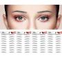 DAGEDA Black 36 Pairs 4 PC Eyebrow Transfers Stickers, Long Lasting Natural Waterproof Bionic Eyebrow Water Transfer Tattoo Eyebrow Sticker For Woman Man Makeup Tool（Black 04）