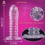 IEnkidu Reusable Condom Sheath Ribbed Stimulate Ejaculation Delay Penis Sleeve Sex Toys (5pcs) IEnkidu Reusable Condom Sheath Ribbed Stimulate Ejaculation Delay Penis Sleeve Sex Toys (5pcs)