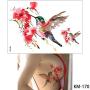 5 Sheets Watercolor Drawing Animal Body Tattoo Temporary Leg Back Art Sticker DIY