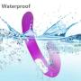 NVXYP Remote Double-Head Vìbrǎtòr,10 Frequency Waterproof Mute Stick Màssàgèr for Female Sǎme-Sex