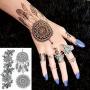 8 Sheets Temporary Tattoo Stickers Lace Sexy Body Waterproof Tattoo stickers Women Wedding Party