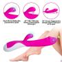 Mixfun Silicone Vibrator 16 Speeds Waterproof Rabbit G-Spot Vibrating Dildo Clitoris Vagina Stimulator Wand Massager Adult Sex Toys for Women (Rose Red)