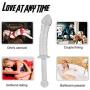 USUNO 9.4 Ergonomic Upscale Crystal Spiral Glass Stick with Handle - Dildo - Presure Sex Toy for Women.