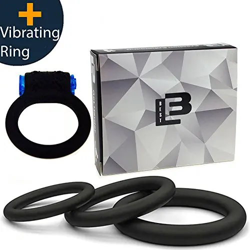 Super Soft Black Silicone Vibrating Cockring for Male Penis Ring Cock Rings 100% Medical Grade Pure Silicone Set for Extra Stimulation-Better Sex Toy for Erection Enhancing Last Longer Orgasm - 4 pcs Super Soft Black Silicone Vibrating Cockring for Male Penis Ring Cock Rings 100% Medical Grade Pure Silicone Set for Extra Stimulation-Better Sex Toy for Erection Enhancing Last Longer Orgasm - 4 pcs