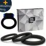 Super Soft Black Silicone Vibrating Cockring for Male Penis Ring Cock Rings 100% Medical Grade Pure Silicone Set for Extra Stimulation-Better Sex Toy for Erection Enhancing Last Longer Orgasm - 4 pcs Super Soft Black Silicone Vibrating Cockring for Male Penis Ring Cock Rings 100% Medical Grade Pure Silicone Set for Extra Stimulation-Better Sex Toy for Erection Enhancing Last Longer Orgasm - 4 pcs