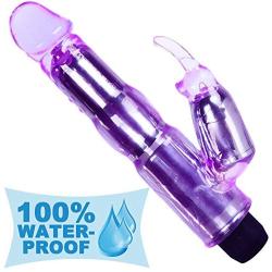 Waterproof Rabbit Vibrator Clitoral and G-Spot Vibrations for Women Intimate Sex Toy