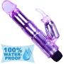 Waterproof Rabbit Vibrator Clitoral and G-Spot Vibrations for Women Intimate Sex Toy
