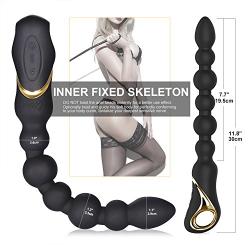 Utimi Anal Sex Toys Vibrating Anal Beads Anal Vibrator Prostate Massager with Pull Ring