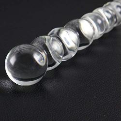 Shootmy Crystal Glass Hand Blown Massager Transparent Glass Bead Anal Beads Delight Sex Toy for Women