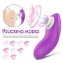 Clitoral Sucking Vibrator, G Spot Clit Vibrators, Clitoral Massager Waterproof Quiet Rechargeable with 9 Suction Patterns Adult Sex Toys for Women or Couples