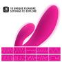 LELO INA Wave Dual-Action, G-Spot and External Massage Vibrator with Motion Movement, Cerise
