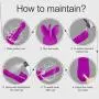 JunRP 10 Frequency Thrusting Monster Fluttering Vibrantor Rabbit Body Msaager - Waterproof & Slient, Best Gift for Lover - Purple
