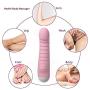 Personal Handheld Wand Massager Quiet Cordless Waterproof Rechargeable 7 Modes Telescopic Massage-Pink