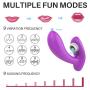Clitoral Sucking Wearable Remote Control Vibrator, Loverbeby Dildo G-Spot Massager Waterproof& Rechargeable Wander, Clitoral Stimulator with 9 Vibration & 9 Suction Modes Adult Sex Toys for Men Women