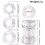 Cock Rings Silicone Penis Rings for Male Erection Enhancing, Super Soft Dick Loops Set for Couples Lover Extra Stimulation Sex Toys Sexual Gift (3 in 1 - Clear) Cock Rings Silicone Penis Rings for Male Erection Enhancing, Super Soft Dick Loops Set for Couples Lover Extra Stimulation Sex Toys Sexual Gift (3 in 1 - Clear)