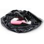 YiFeng Men Women Leather Masturbation Underwear w/Vibrating Dildo Penis Anal Butt Plug Fetish