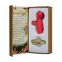 Doc Johnson Wonderland - The Heavenly Heart Mini Massager - 10 Function Silicone Mini Vibrator with Finger Ring - Red