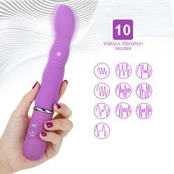 Personal Massage Tools Wand for Relaxation,Waterproof,Rechargeable,Purple