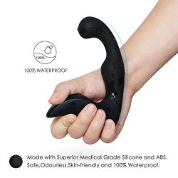 Prostate Massager, Anal Sex Toy, Male Toy Vibrator with 9 Vibrating Speeds P-Spot Testicles Perineum Stimulation,Wireless Remote Control,Rechargeable, Waterproof