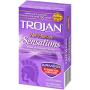 Trojan Her Pleasure Sensations Spermicidal Lubricated Condoms, 12ct