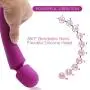 Upgraded Computer LED New Heating Vibrator-10 Speed USB Cabless Rechargeable Weaterproof Massager for Neck, Shoulder, Myofascial, Back, Leg, Waist (Modena)