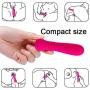 Bullet Vibrator, Enlove, Mini Small Adult Sex Toys with 20 Vibration Modes for Travel Clitoral G-spot Stimulator, Rechargeable Waterproof Silicone Vibrator for Men Women Couples, Rose Red