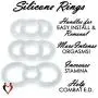 LeLuv Cock Rings Eyro Clear Silicone .6 inch Unstretched Diameter 3 Pack LeLuv Cock Rings Eyro Clear Silicone .6 inch Unstretched Diameter 3 Pack