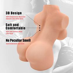 Full Size Sex Doll Realistic Female Real Torso TPE Silicone Doll for Men Male Masturbator Adult Sex Toy with Virgin Vagina Tight Anal Pussy Ass Masturbation Gift for Men