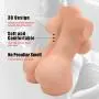 Full Size Sex Doll Realistic Female Real Torso TPE Silicone Doll for Men Male Masturbator Adult Sex Toy with Virgin Vagina Tight Anal Pussy Ass Masturbation Gift for Men