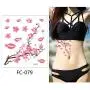 12 Sheets Cherry Blossoms Temporary Tattoo Sticker for Women Body Art in Spring Summer 12 Sheets Cherry Blossoms Temporary Tattoo Sticker for Women Body Art in Spring Summer