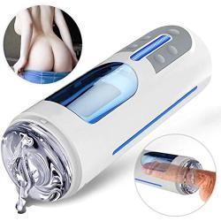 SPFOZ Sex Automatic Male Masturbation six Toy Electric Vibrating Masturbator Cup Aircraft Cup Man Toy USB Rechargable Hands Free with Realistic 3D Sexyyy Underwear for Men T-Shirt