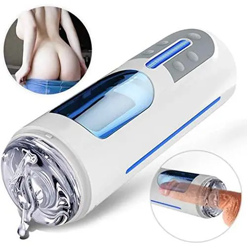 SPFOZ Sex Automatic Male Masturbation six Toy Electric Vibrating Masturbator Cup Aircraft Cup Man Toy USB Rechargable Hands Free with Realistic 3D Sexyyy Underwear for Men T-Shirt