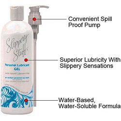 Slippery Stuff Gel Personal Lubricant, Water Soluble - 16 fl oz