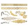 Terra Tattoos Gold Henna Temporary Tattoos - 75 Fake Metallic Tattoos Terra Tattoos Gold Henna Temporary Tattoos - 75 Fake Metallic Tattoos