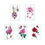 30 Sheets Temporary Tattoos, Removable Waterproof Temporary Tattoos Body Art Sticker for Adults Kids Women Men