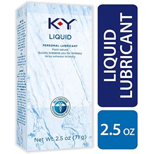 K-Y Liquid Personal Water Based Lubricant, 2.5 Ounce