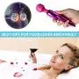 Full Body Massage Relaxation Pink Vibrators USB Recharging Handheld Electric Massagers for Neck Back Leg Foot (Pink)