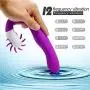 Personal Massager - Waterproof USB Rechargeable Vibrating Power Wand Massager - LONOVE Silicone 12 Speed G Spot Vagina and Clitoris Vibrating Vibrator Sex Toy for Women or Couples (Purple)