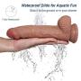 Lfcmf Double Layer Silicone 8.26 Inch Realistic Soft-Ďîldɔ Relax Massage Wand Female Toys