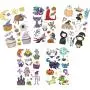 120Pcs Temporary Tattoo Stickers Waterproof for Kids, Funny Stickers for Children Gift Party Hallowen Stickers 10 Sheets.